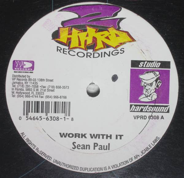 Sean Paul : Work With It / Tresspass (12")