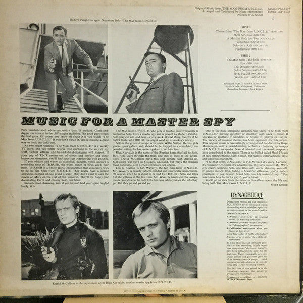 Hugo Montenegro : Original Music From The Man From U.N.C.L.E. (LP, Album, Hol)