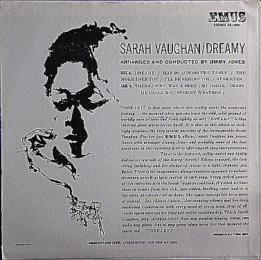 Sarah Vaughan : Dreamy (LP, Album, RE, Bes)