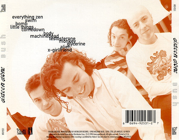 Bush : Sixteen Stone (CD, Album, RE)