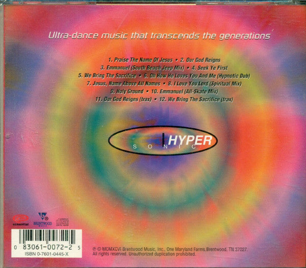 Hypersonic (3) : Praise House (CD, Album)