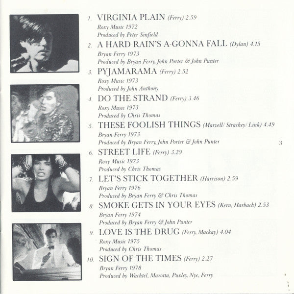 Bryan Ferry / Roxy Music : Street Life: 20 Great Hits (CD, Comp, Club, RE, RM)