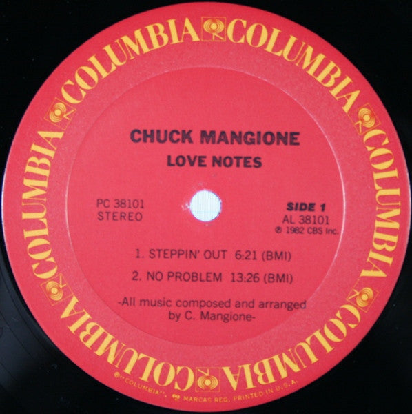 Chuck Mangione : Love Notes (LP, Album, RE)