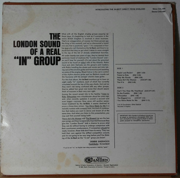 The In-Sect : Introducing The In-Sect Direct From England (LP, Album, Mono)