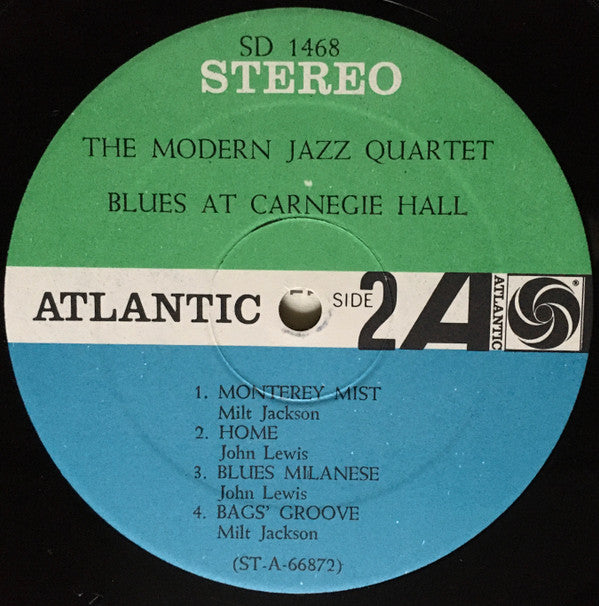 The Modern Jazz Quartet : Blues At Carnegie Hall (LP, Album, Gat)