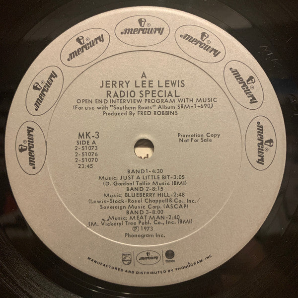 Jerry Lee Lewis : A Jerry Lee Lewis Radio Special (LP, Promo)