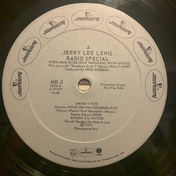 Jerry Lee Lewis : A Jerry Lee Lewis Radio Special (LP, Promo)