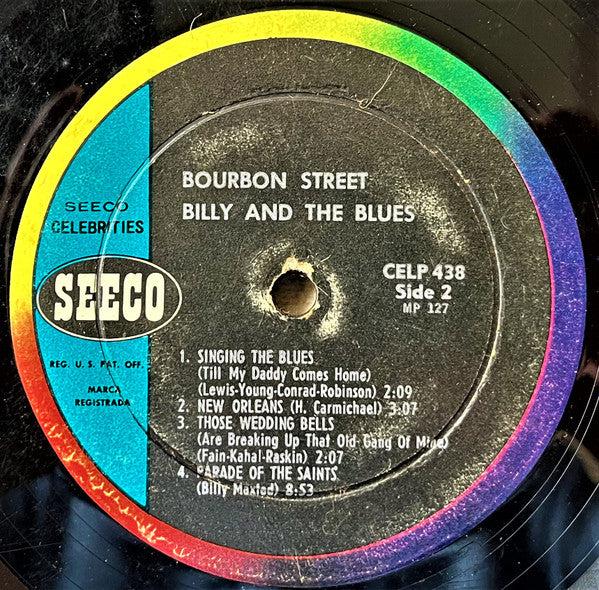Billy Maxted's Manhattan Jazz Band : Bourbon St. Billy And The Blues (LP, Mono)