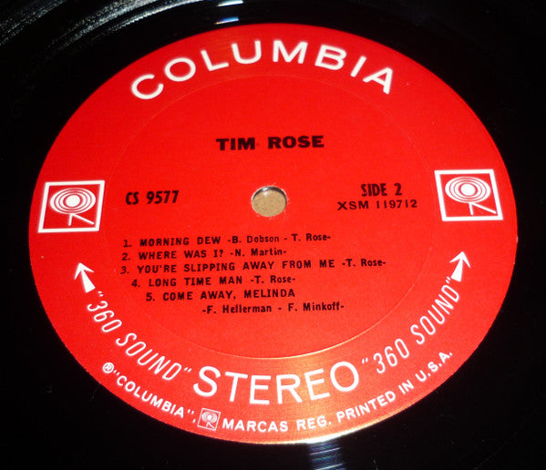 Tim Rose : Tim Rose (LP, Album, Ter)
