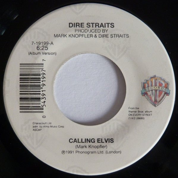 Dire Straits : Calling Elvis (7")