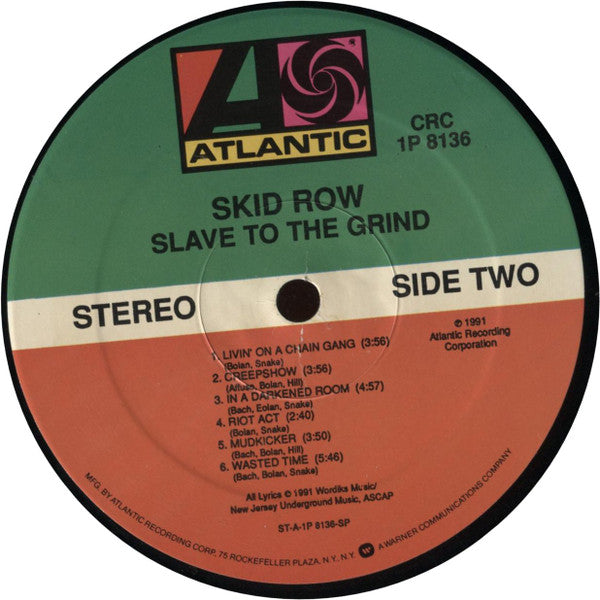 Skid Row : Slave To The Grind (LP, Album, Club)
