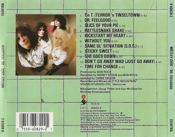 Mötley Crüe : Dr. Feelgood (CD, Album, SRC)