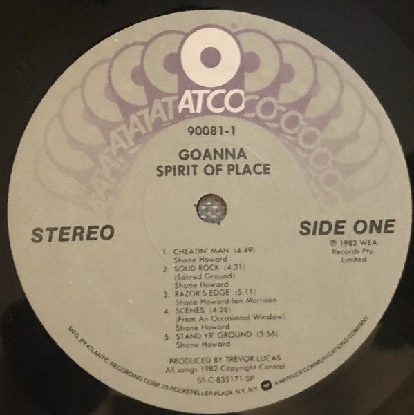 Goanna : Spirit Of Place (LP, Album, SP )
