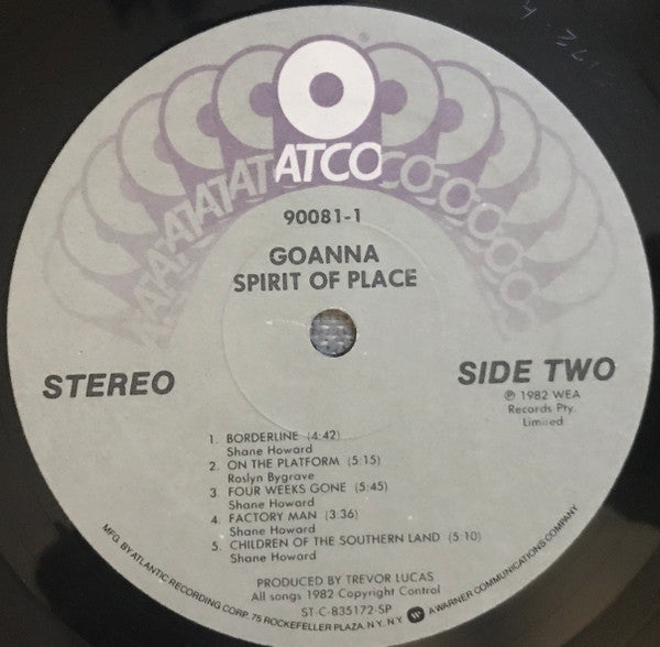 Goanna : Spirit Of Place (LP, Album, SP )