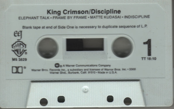 King Crimson : Discipline (Cass, Album)