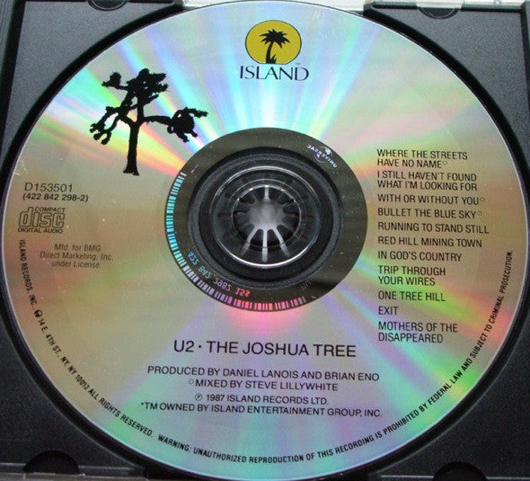 U2 : The Joshua Tree (CD, Album, Club, RE, BMG)