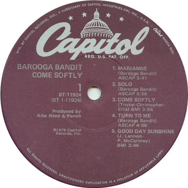 Barooga : Come Softly (LP, Album)
