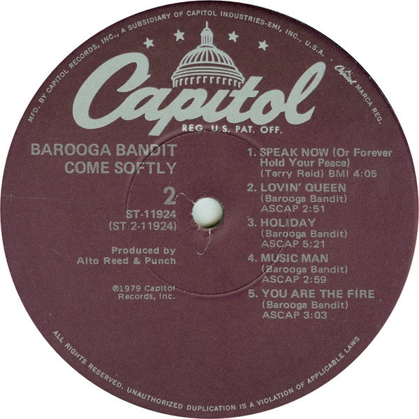 Barooga : Come Softly (LP, Album)