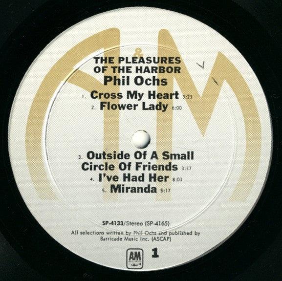 Phil Ochs : Pleasures Of The Harbor (LP, Album, RP)