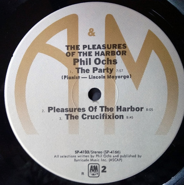 Phil Ochs : Pleasures Of The Harbor (LP, Album, RP)