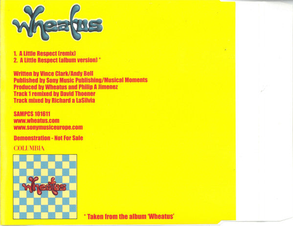 Wheatus : A Little Respect (CD, Single, Promo)