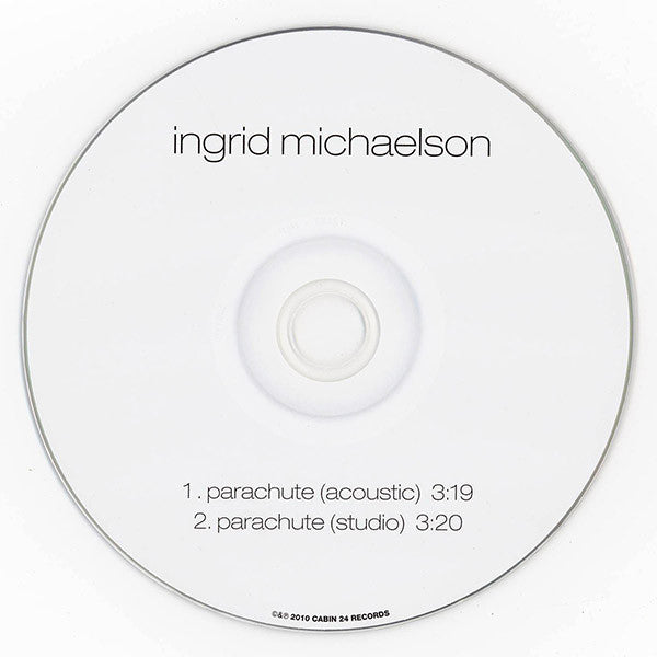Ingrid Michaelson : Parachute (CDr, Single, Promo)