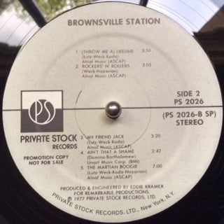 Brownsville Station : Brownsville Station (LP, Album, Promo)