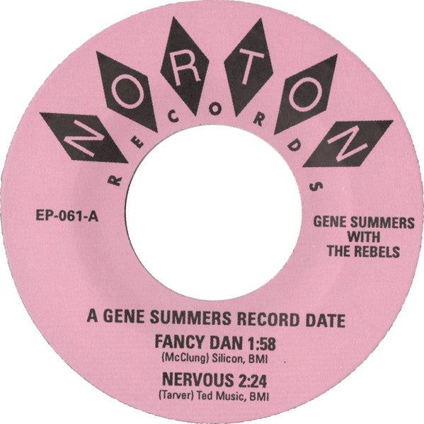 Gene Summers And His Rebels : A Gene Summers Record Date With The Rebels (7", EP)