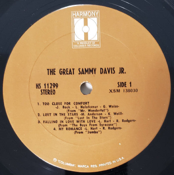 Sammy Davis Jr. : The Great Sammy Davis, Jr. (LP, Comp)