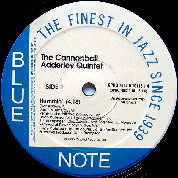 The Cannonball Adderley Quintet / Ronnie Foster : Hummin' / Summer Song (12", Promo)