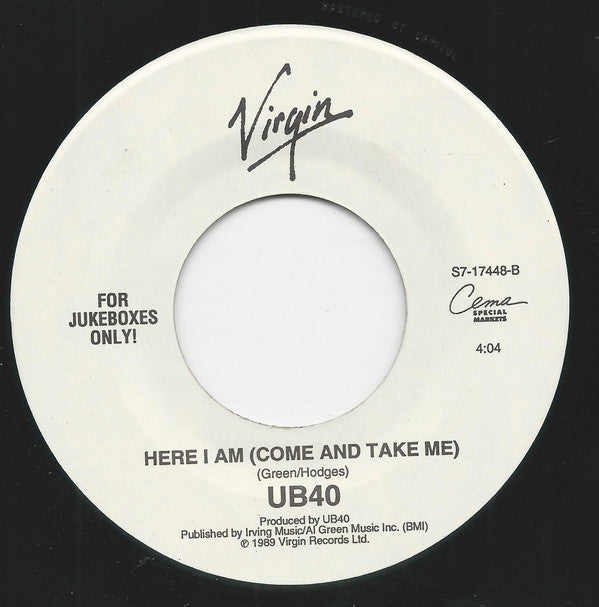 UB40 : The Way You Do The Things You Do (7", Single, Jukebox)