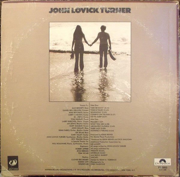 John Lovick Turner : Rookie Of The Year (LP, Album, Promo)