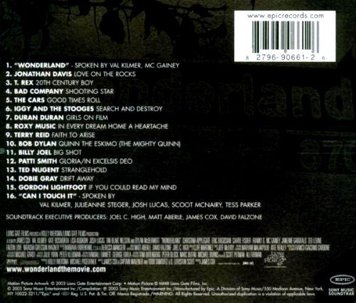 Various : Wonderland (Music From The Motion Picture) (CD, Comp)