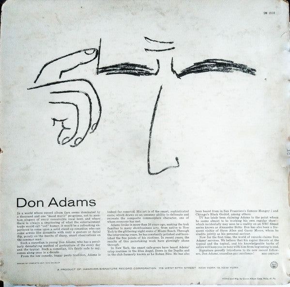 Don Adams (2) : Don Adams (LP, Mono)