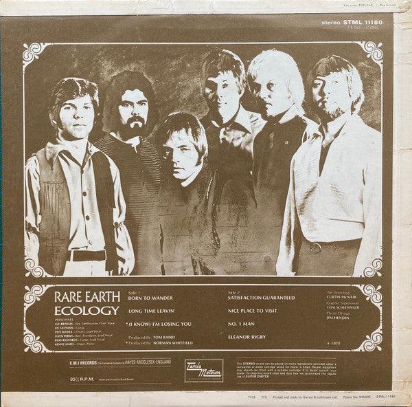 Rare Earth : Ecology (LP, Album)