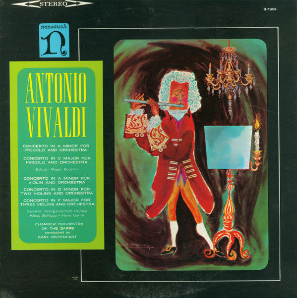 Antonio Vivaldi - Kammerorchester Des Saarländischen Rundfunks, Saarbrücken, Karl Ristenpart : Concertos For Violins, Concertos For Piccolo (LP, Album)