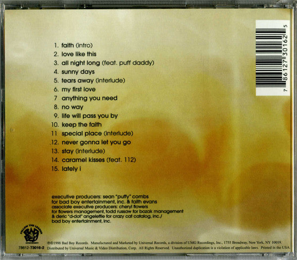 Faith Evans : Keep The Faith (CD, Album)