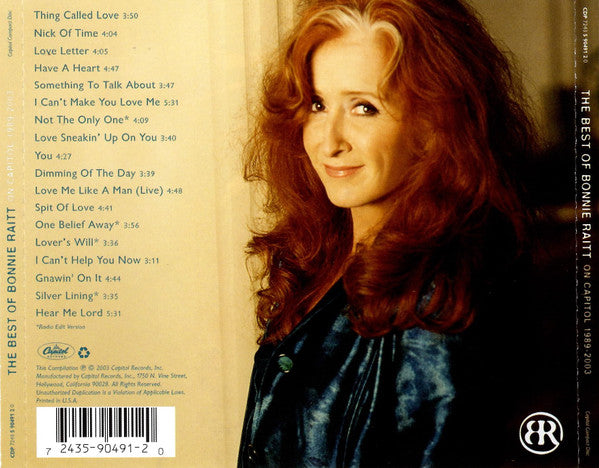 Bonnie Raitt : The Best Of Bonnie Raitt On Capitol 1989–2003 (CD, Comp, RE)