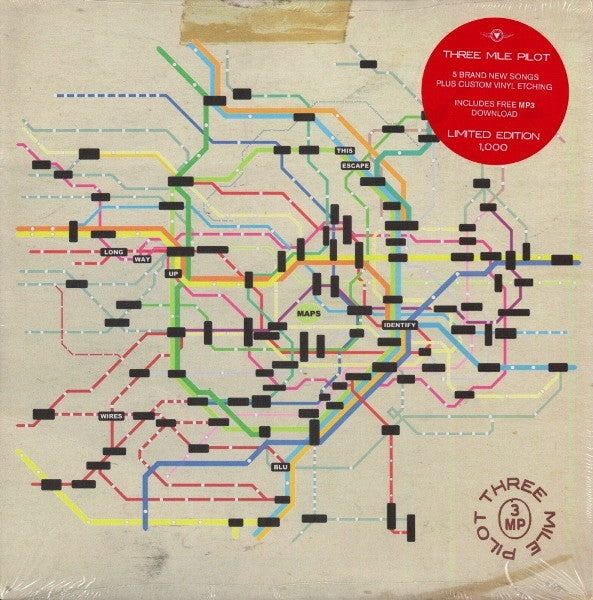 Three Mile Pilot : Maps (12", S/Sided, EP, Etch, Ltd, Blu)