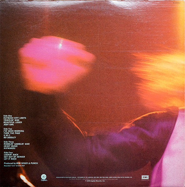 Bob Seger And The Silver Bullet Band : Live Bullet (2xLP, Album, Club, RCA)