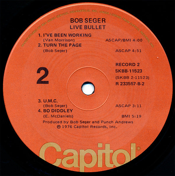 Bob Seger And The Silver Bullet Band : Live Bullet (2xLP, Album, Club, RCA)