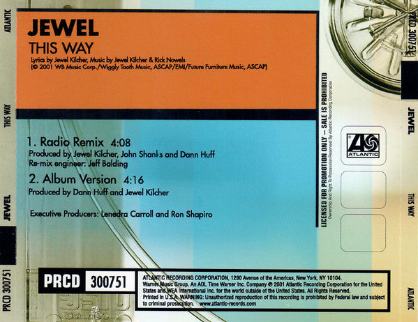 Jewel : This Way (CD, Single, Promo)