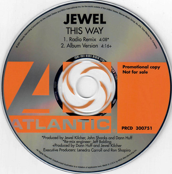 Jewel : This Way (CD, Single, Promo)