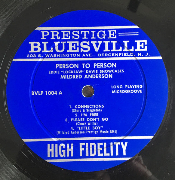 Mildred Anderson : Person To Person (LP, Album, Mono, Dee)