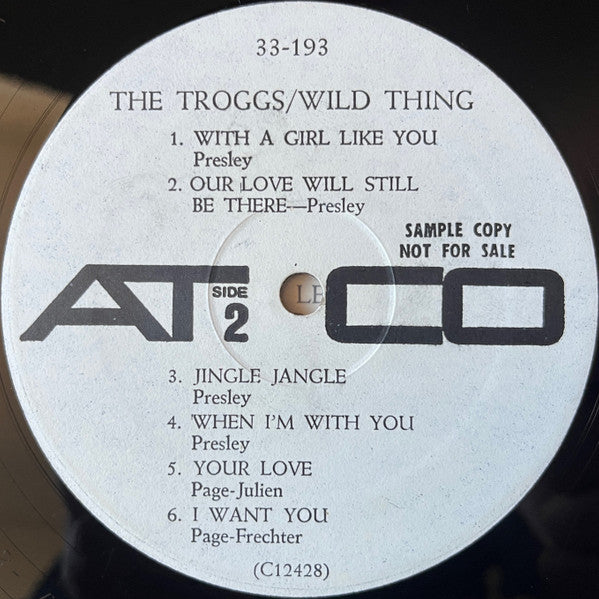 The Troggs : Wild Thing (LP, Album, Mono, Promo)