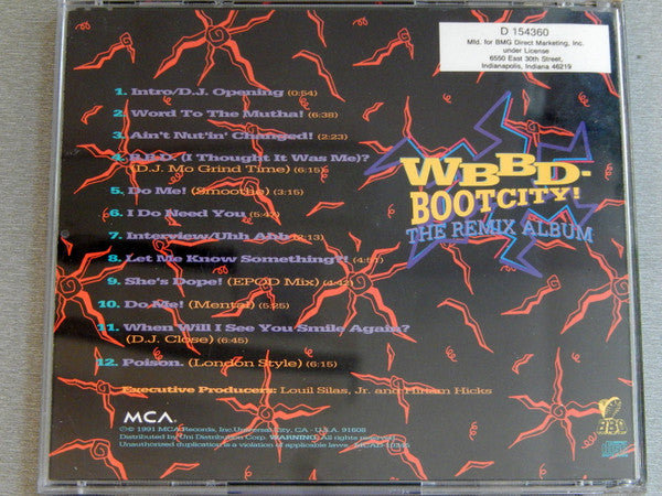 Bell Biv Devoe : WBBD - Bootcity! (The Remix Album) (CD, Album, Club, BMG)