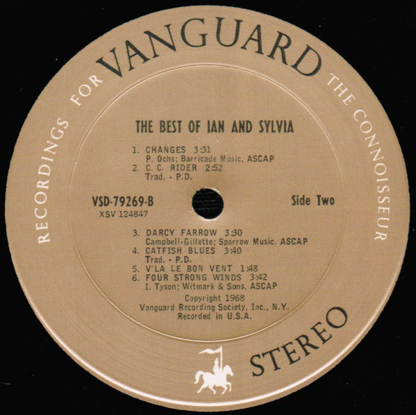 Ian & Sylvia : The Best Of Ian & Sylvia (LP, Comp, Pit)