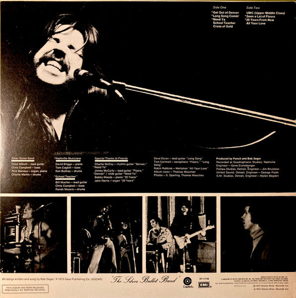 Bob Seger : Seven (LP, Album, RE)