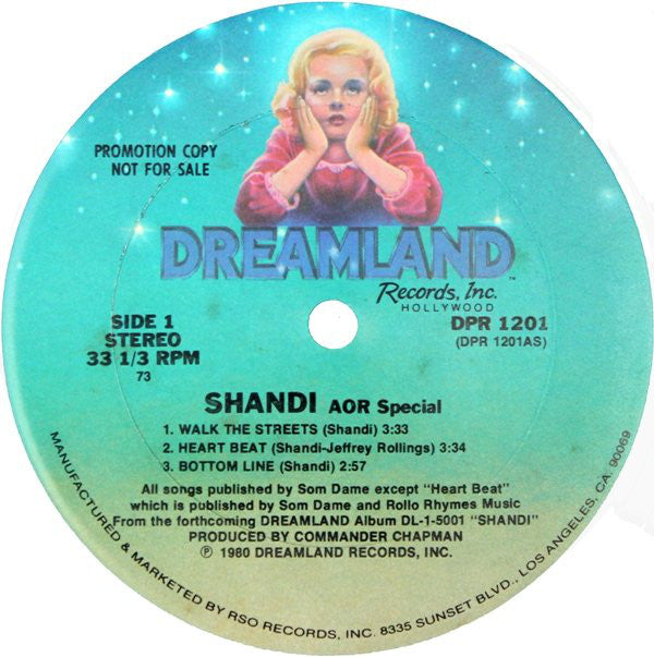 Shandi Sinnamon : AOR Special (12", Promo)