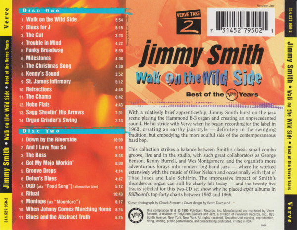 Jimmy Smith : Walk On The Wild Side - Best Of The Verve Years (2xCD, Comp)